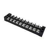 CHILDWEET 5 Sätze Anschlussstecker Klemmenleisten Klemmenblock Terminals Klemmenblöcke Schraubklemmleistenblöcke Klemmleiste mit 10 Positionen 10p Klemmleiste Kunststoff pbt Black