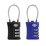 UP Security Gepäckschlösser, TSA-genehmigt, 2 Stück, kleine Vorhängeschloss Kombination, TSA-Schlösser für Gepäck, Reise-Kombi-Vorhängeschloss mit Code, für Koffer, Rucksack, Schließfach, Waffenkoffer