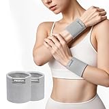 PROIRON Schweißbänder Handgelenk Sport Wristbands 2 Pack, Sport Schweißband Armband Weiche verdickte Baumwolle, für Fußball Basketball Tennis Gymnastik