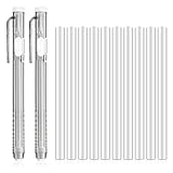 Mabor 2 Stück Radiergummi Stift Set Im Stiftstil Einziehbare Radierstift Radiergummi mit 10 Stück Ersetzen Eraser Pen-Style Radiergummis für Skizzieren Malen Kunst Studium