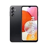 Samsung Galaxy A14 LTE Android Smartphone ohne Vertrag, 64 GB, 4 GB RAM, 6,6 Zoll Dynamic AMOLED Display, 5.000 mAh Akku, Black, Handy inkl. 30 Monate Herstellergarantie [Exklusiv bei Amazon]