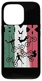 BMX Rad BMX Bike Fahrrad Freestyle Mexican-flag race BMX Hülle für iPhone 13 Pro