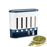 Behälter für trockene Lebensmittel, Spender für Getreidebehälter, Müslispender für trockene Lebensmittel mit 5 Gitter - Sichtbares , Reisspender