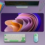 Surwin Mauspad Groß, Einfach Stil Mouse Pad Gaming Office Mousepad Mauspads Gaming Mat Pad rutschfest Schreibunterlage Laptop - Verbessert Präzision und Geschwindigkeit (400x800mm,Mehrfarbig)