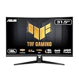 ASUS TUF Gaming VG32WQ3B - 32 Zoll WQHD Curved Monitor - 180 Hz, 1ms GtG, FreeSync, AdaptiveSync, HDR 10 - Fast-VA Panel, 16:9, 2560x1440, DisplayPort, HDMI, Speaker