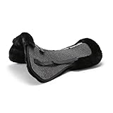 Outback Rider, Lammfell Sattelkissen Sattelunterlage Pad, Pferd, Fell künstlich Schwarz Large