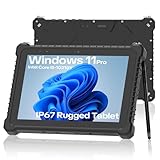 NORQIN 10,1-Zoll Rugged Tablet PC Windows 11 Pro,Intel i5-10210Y,16GB+256GB,IP67 wasserdicht Robustes PC,8000mAh,700‑nit sonnenlichtlesbar,für Industrie-und Bauarbeiten,4G LTE/WiFi6/GPS