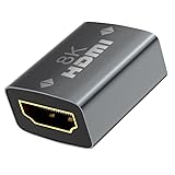 vgggrd 8K HDMI Kupplung Adapter, HDMI Verbinder 2.1 Buchse auf Buchse Kompatibel mit 8K@60Hz/ 4K@120Hz UHD 1080p für PC-Laptop, DVD-Player, Projektor, LCD, LED Display