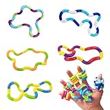 WeddHuis 5 Stück Fidget Toys Set, Tangle Autismus Spielzeug, Stim Toys Zur Stressabbau, Twister, Hilfsmittel Hand-Augen-Koordination Und Autismus, FüR Kinder/Erwachsene Autismus Sensory Stimming