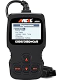 ANCEL AD310 OBD2 Diagnosegerät Auto, Auslesegerät Auto OBD-II Diagnosewerkzeuge Motor Fehlercodeleser, OBD2 KFZ Diagnosegerät für Alle Fahrzeuge seit 1996 & Newer (Schwarz)