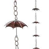 Topadorn Regenschirm, Regenketten, 183 cm, Eisen, Metall