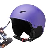 Snowboard Hard Hat | Stoßdämpfender Harter Hut Gehörschutz Sicherheitsmütze Verstellbar | Sicherheitsmütze Atmungsaktiv mit Goggle Clip für Schneesport Kaltes Wetter