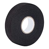 Schlägertape für Eishockey Rutschfestes Hockey Griffband Sporttape Verschleißfesten Schwarz für Badminton-Griff Squash-Schläger Tennis Golfstange 2.5cm×25m