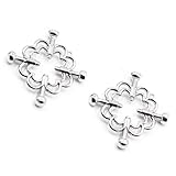 Fetisch Nippelklemmen，Nippelklemme für frauen，Einstellbar Nipple Clamps，Silver Bdsms spielzeug ，Edelstahl Brustwarzenklemmen，Stimulation Erotik SM，für Paare Extrem Sex（Blumenmuster)