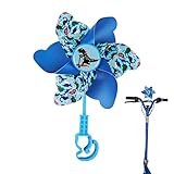 Kinder Fahrrad Windrad - Lenker Pinwheel, Drehendes Ornament | Dekoratives Radzubehör, Helles Sechsblättriges Spielzeug mit Spaßdesign für Roller, und Dreirad