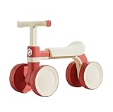 Laufrad, leichtes und modernes Design, Spielzeug, Geschenk for ersten Geburtstag, rutschfeste Räder, von den Eltern genehmigt(Rosso)