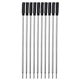 Kugelschreiberminen, 1,0 mm Spitze, reibungsloses Schreiben, erhältlich für die meisten Metall-Kugelschreiber, Tintenroller, 10 Stück
