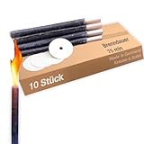 10 Wachsfackeln Fackeln 75 Min. Pechfackeln Feuerwerk Wanderung Lagerfeuer (10, Stück)