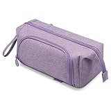 ZYB Federmäppchen Federtaschen Mäppchen Etui Stifte Schulmäppchen,Große Kapazität Pencil Case,Großes Federmäppchen für Middle School College Office Studentin Mädchen Geschenk-Lila