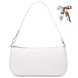 Aucuu Umhängetasche, 90er Krokoprägung-Druck Retro Classic Henkeltasche Tasche Kleine Vintage Schultertasche Crossbody Handtasche Mini Bag für Damen