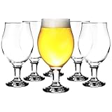 Glasmark KROSNO 1992 Biergläser Biertulpen Set 6 Stück 500 ml Pils Bierglas Stout Gläser Für Bier Cocktailgläser Spülmaschinengeeignet