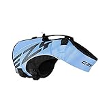EzyDog Premium Schwimmweste Hund - DFD X2 Boost Hundeschwimmweste - Rettungsweste für Hunde - Größenverstellbar mit Griff und Reflektoren (2XS, Blau)