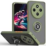 Ysnzaq Schutzhülle für Xiaomi Redmi 14C 4G, [unterstützt magnetische Autohalterung] Militärqualität, stoßfeste Schutzhülle mit Ringständer für Xiaomi Redmi 14C 4G, QY, Grün