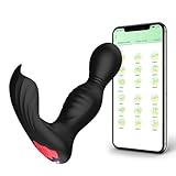 Vibrator mit APP und Bluetooth für Sie G-punkt und Klitoris, mit 7 Vibrationsmodi, 7 Swing modi Butterfly Vibrator für Sie Vagina, Tragbarer Vibratoren Erotik Sex Spielzeug für the Frau, Schwarz