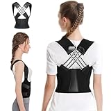 ApollOptimum Rücken Geradehalter für Haltungskorrektur Rücken - Verstellbarer Posture Corrector mit Lendenwirbelstütze,Atmungsaktive Rückenstütze gegen Schulter-Nacken-Schmerzen (S)