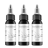 Tatooine Tattoo Farbe Black Set 30ML*3 Professionelle Tattoos Tinte Körperfarben Permanent Make Up Microblading Pigment Tattoo Zubehör Tätowierfarbe