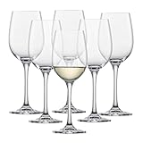 SCHOTT ZWIESEL Weißweinglas Classico (6er-Set), klassische Weingläser für Weißwein, spülmaschinenfeste Tritan-Kristallgläser, Made in Germany (Art.-Nr. 123656)