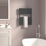 GY Bath Badheizkörper, anthrazit, 650 x 500 mm, Flachpaneel-Handtuchhalter, Designer-Heizung, Heizkörper