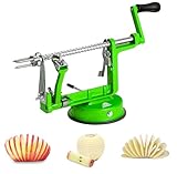 Apfelschäler, Corer, Kartoffel Obst Schäler und Cutter, Schälmaschine, Rotierend Apfel Schäler mit Saugwirkung Tasse, Ideal für Äpfel, Birnen, Kartoffeln