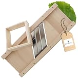 HOFMEISTER® Manueller Gemüsehobel - Hochwertiger Krauthobel aus Buchenholz - Perfekt für Sauerkraut & Rotkohl - Küchenhelfer par excellence, 60 cm