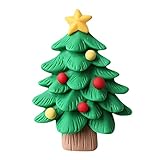 Clicitina Die Weihnachtsauto-Luftparfüm-Klipp-Auto getragen duftende Klimaanlagen-Parfüm-Dekorations-Weihnachtsbaum-Dekoration Bvs69 (Green, One Size)