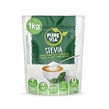 Pure Via Stevia Süßstoff 1kg | Zuckerfrei, Keto-Freundliche & Null Kalorien Zuckerersatz