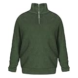 Nlaayong Herren Rollkragenpullover 1/4 Zip Troyer Pullover Langarm Strickpullover mit Turtleneck Sweater Pulli Winterpullover