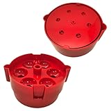 susiodeu Kirschpflücker, Multi Kirschkernentferner, Energiepresse Kirschentferner, Energiesparendes Material, Geeignet für Küche, Picknick, Speisekammer, Rot