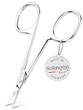 TITANIA Solingen Hautschere mit Turmspitze (9,5cm) • Nagelhautschere Solingen • Professionelle Hautschere aus Carbonstahl • Made in Germany