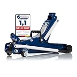 NTG Hydraulischer Wagenheber Rangierwagenheber 2to 2000kg 85-375mm Lowliner KFZ PKW Werkstatt, perfekt für die Heimwerkstatt