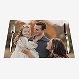 ZYHJJ Personalisierte Tischsets,Tischset Kinder mit Name,Platzset selbst gestalten mit Foto/Text,rutschfeste & abwischbare Unterlage, 40x30 cm