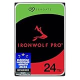Seagate IronWolf Pro 24TB, NAS Interne Festplatte HDD, 3.5 Zoll, 7200 U/Min, CMR, 256 MB Cache, SATA 6 GB/S, inkl. Data Rescue Service (ST24000NTZ02)