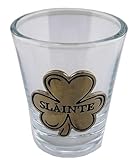 JC Walsh & Sons Kleeblatt-Trinkglas, keltisches Design, St. Patrick's Day, Einweihungsgeschenk
