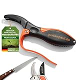 GARTENPAUL Profi Schärfer, für Messer Axt & Gartengeräte, Messerschleifer Messerschärfer, Gartenschere Küchenmesser Rasenmäher Garten Zubehör Beil, Knife Sharpener Schleifer Klingen schärfen