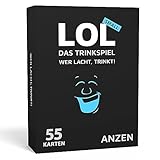 LOL Trinkspiel - Wer lacht, trinkt! - Small | Kartenspiel für Erwachsene | Silvester Partyspiel-e | LOL Spiel | witzige Wichtel-Geschenke Männer + Frauen | Geburtstagsgeschenk Saufspiel Mitbringsel