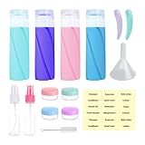 Reiseflaschen für Toilettenartikel, Shampoo-Sprühflaschen in Reisegröße, tragbares Kosmetik-Flugzeug-Zubehör, Behälter-Set für Dusche, Roadtrip, Körperwaschzubehör