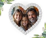 Tortenaufleger Tortenbild Fototorte Motiv Herz Personalisiert Wunschbild zum Geburtstag, Hochzeit, Taufe, Essbares Foto für Tortendeko aus Fondant, Ø Herzform - 2290z