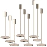 9 Set Kerzenhalter Gold,Kerzenständer Stabkerzen 33/28/23CM,Dekorativer Vintage-Kerzenhalter,Hoch Kerzenleuchter aus Metall,Geeignet für Geburtstagsmahlzeiten, Jubiläum, Hochzeit, Heimdekoration