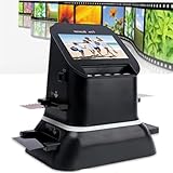 Generisch Film- und Diascanner mit großem 4,3-Zoll-LCD-Bildschirm, Negative und Dias in hochauflösende Digitale 22-MP-JPEG-Fotos, mit einfach zu ladenden Filmadaptern