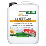 AQUAbasics Gartenteich Bio-Teichklärer für kristallklares Wasser ohne Chemie - befreit den Teich von grünem und trübem Teichwasser, natürlicher Teich-Klärer, Größe:2.5 Liter